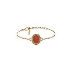 Bracelet poésie jaspe rouge