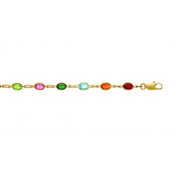 Bracelet pierres multicolores