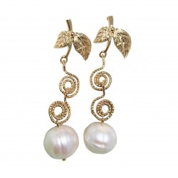 Boucles d'oreilles Feuille...