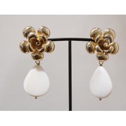 Boucles d'oreilles florales...
