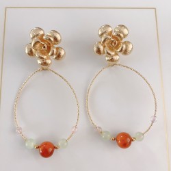 Boucles d'oreilles fleure...