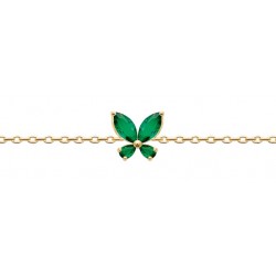 Bracelet Papillon Vert